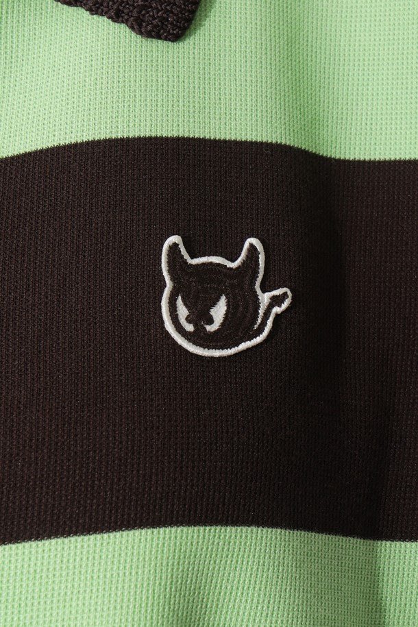 WAAC Women&#39;s Stripe Top - Green - Erthe Golf