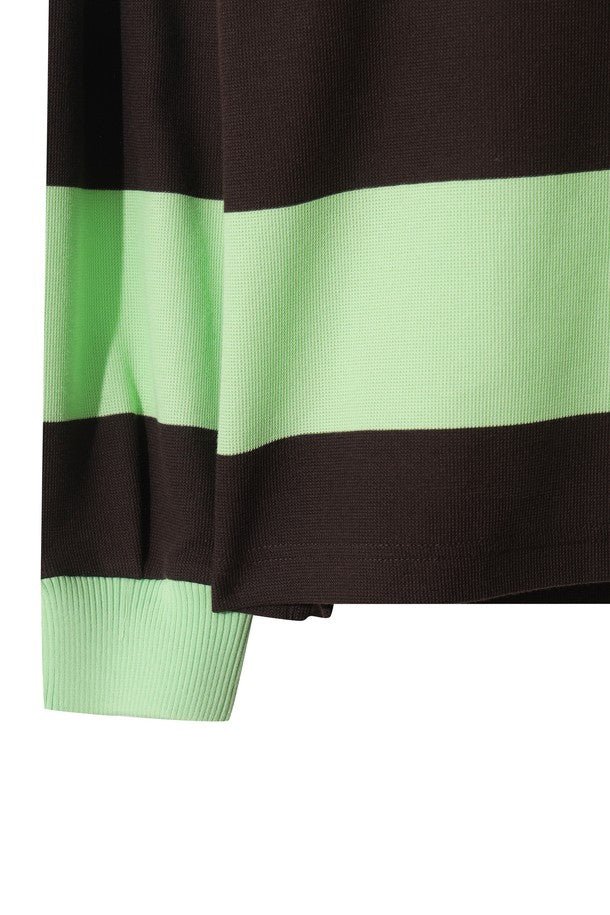 WAAC Women&#39;s Stripe Top - Green - Erthe Golf