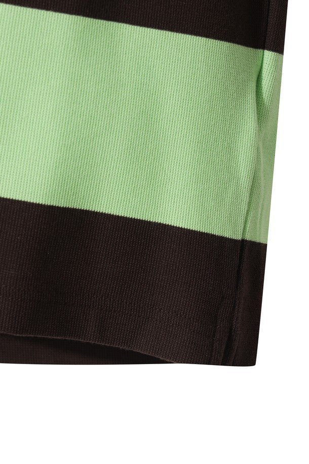 WAAC Women&#39;s Stripe Top - Green - Erthe Golf