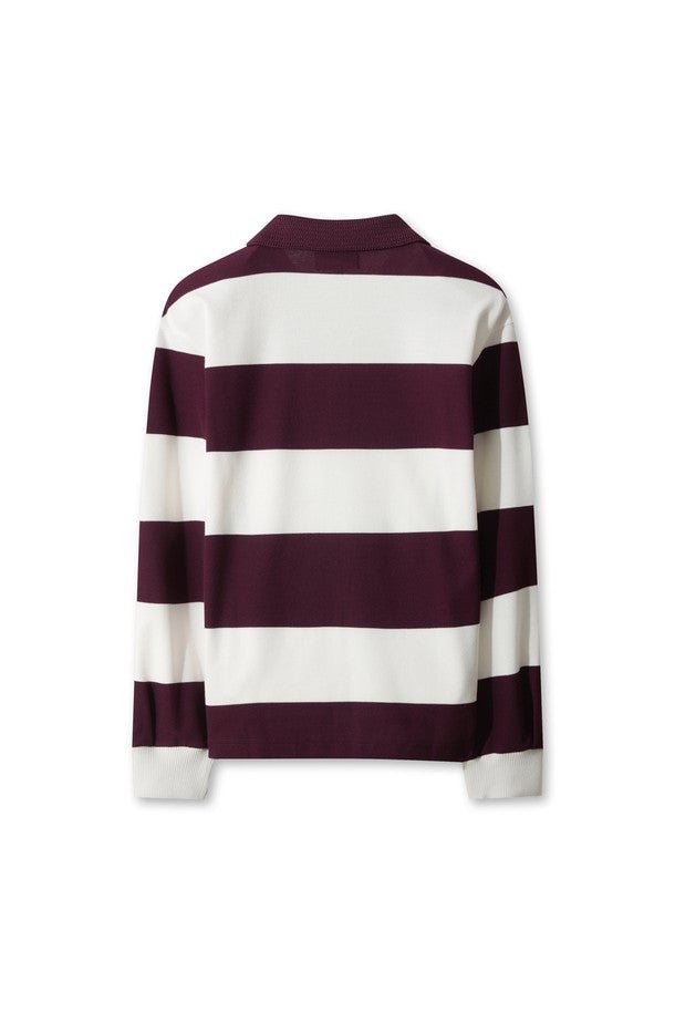 WAAC Women's Stripe Top - Wine - Erthe Golf