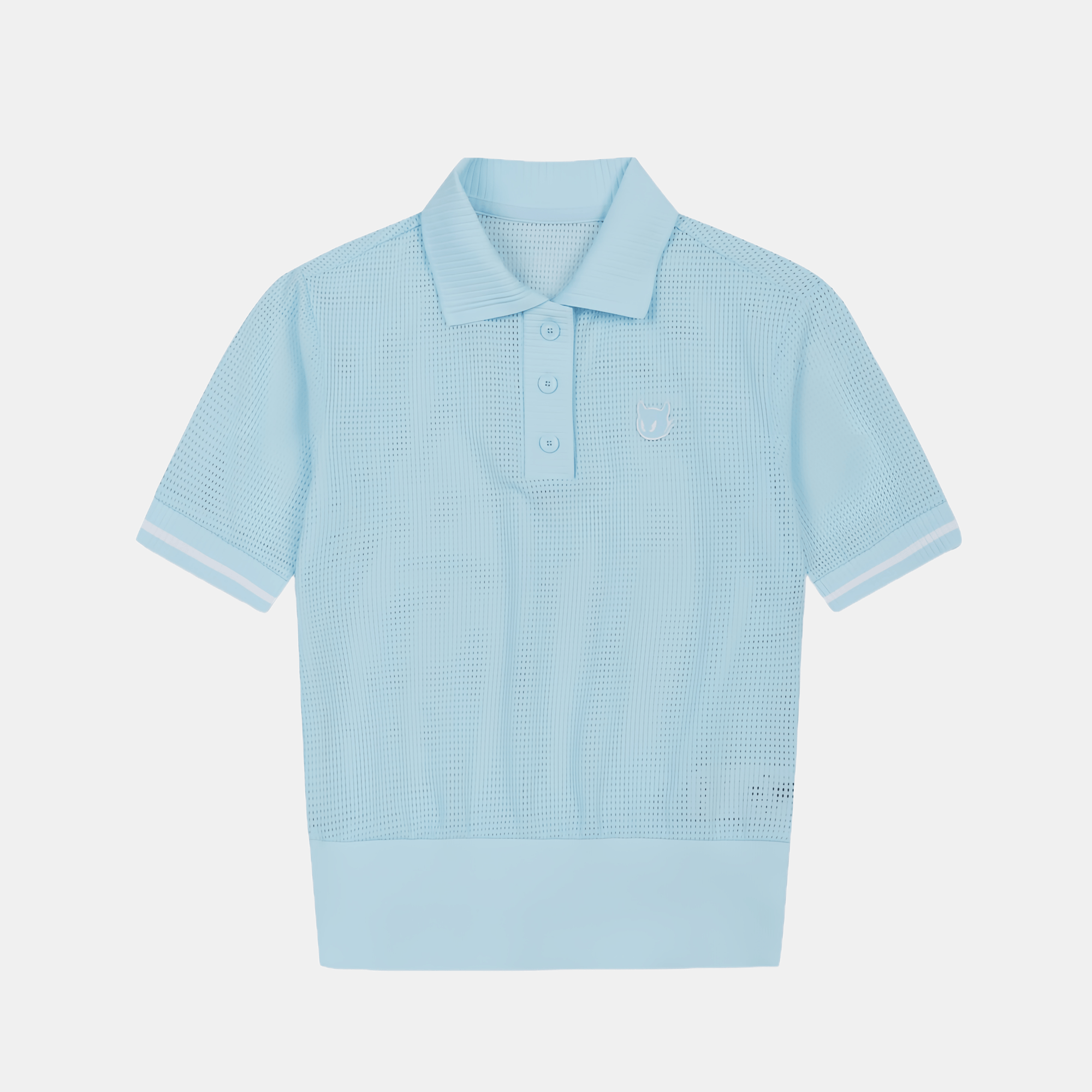 WAAC Women's Mesh Polo - Blue - Erthe Golf