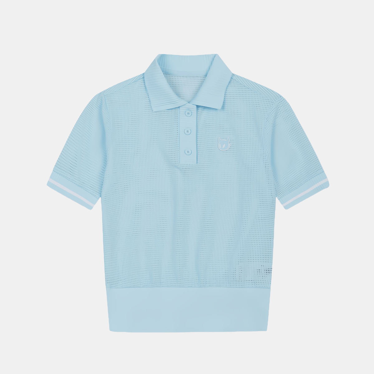 WAAC Women's Mesh Polo - Blue - Erthe Golf