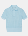 WAAC Women's Mesh Polo - Blue - Erthe Golf