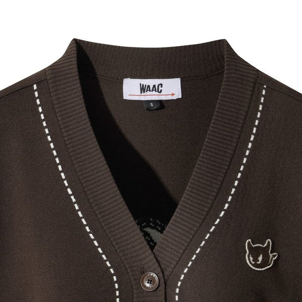WAAC Women's Cardigan - Brown - Erthe Golf