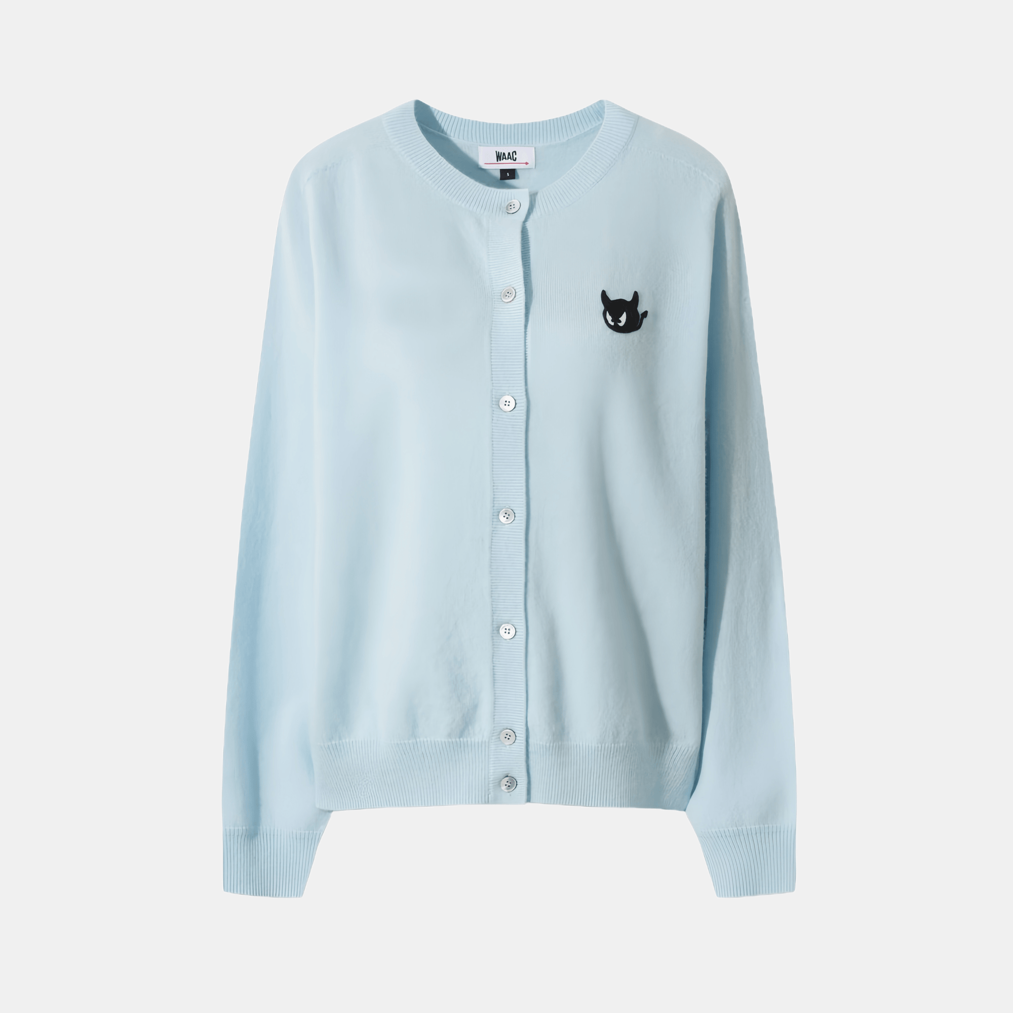 WAAC Women's Cashmere Cardigan - Blue - Erthe Golf