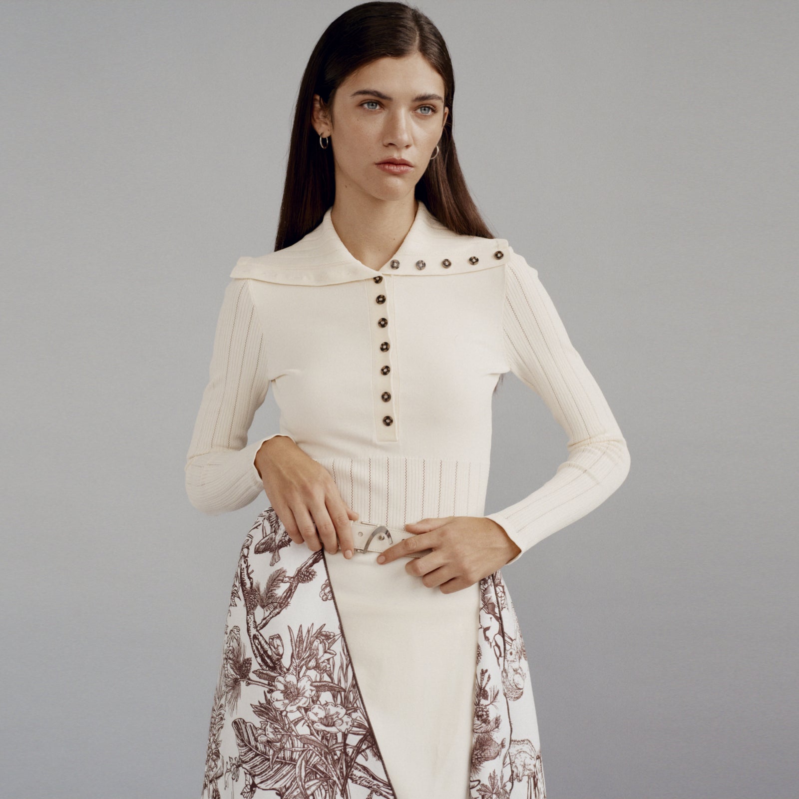 Women's Pointelle Knit Dress - White - Erthe Golf