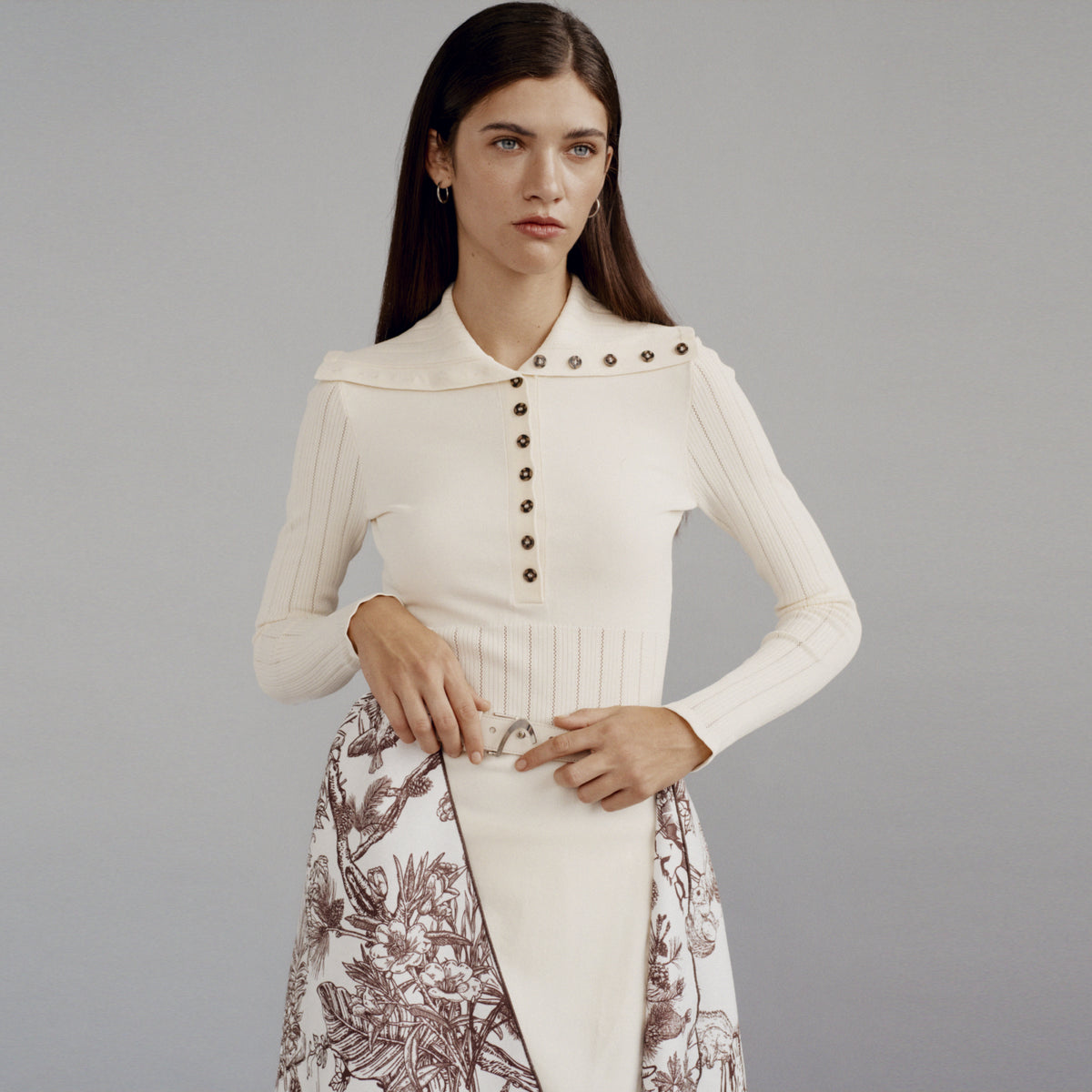 Women's Pointelle Knit Dress - White - Erthe Golf