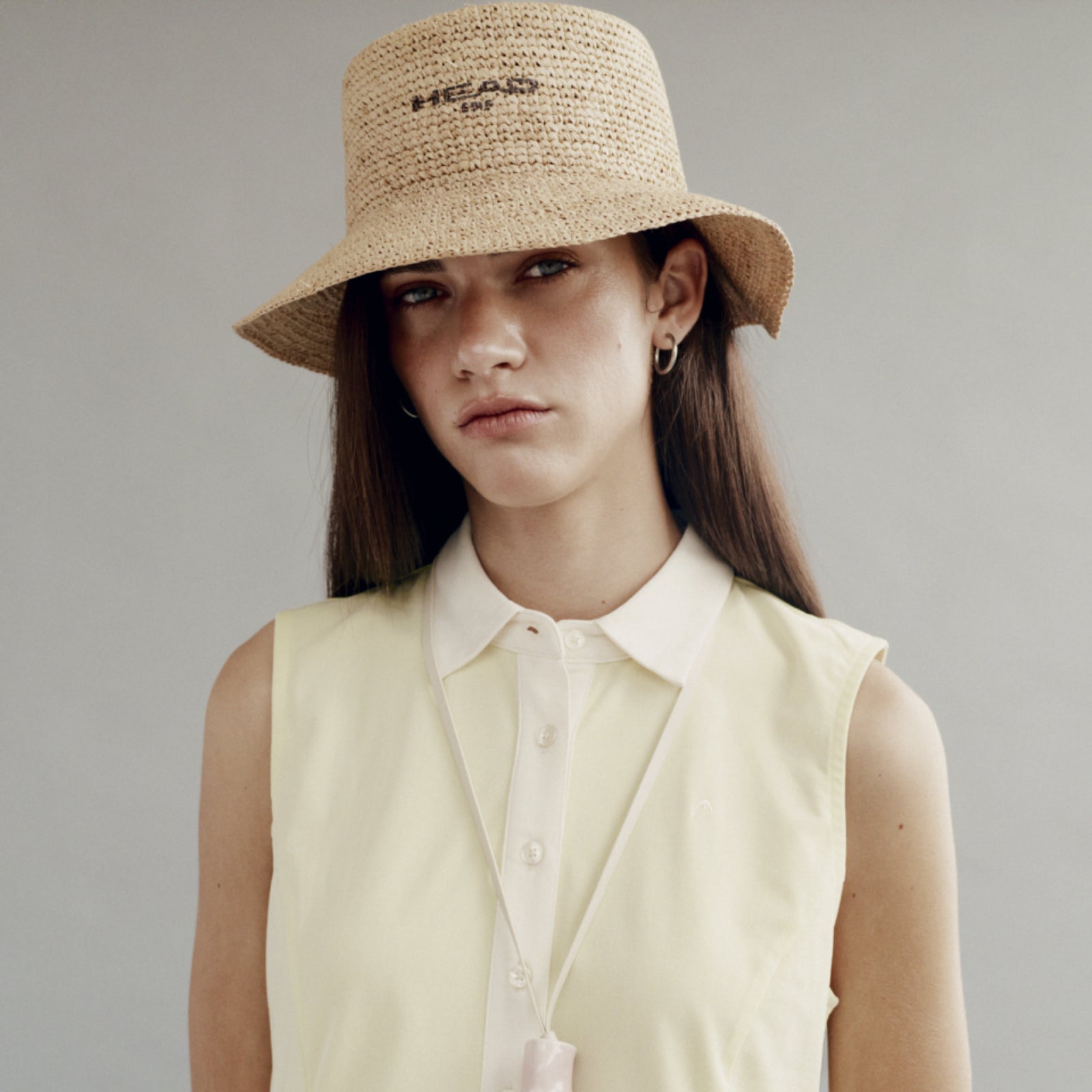 Raffia Bucket Hat - Beige - Erthe Golf