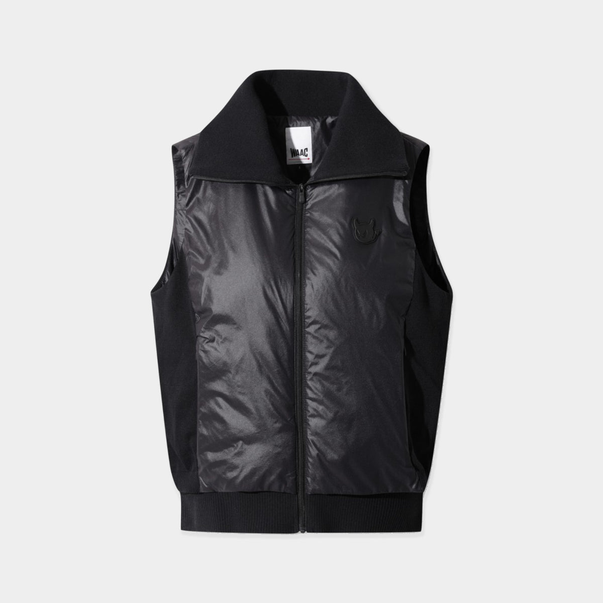 Women's Knit Hybrid Light Padded Vest - Black - Erthe Golf