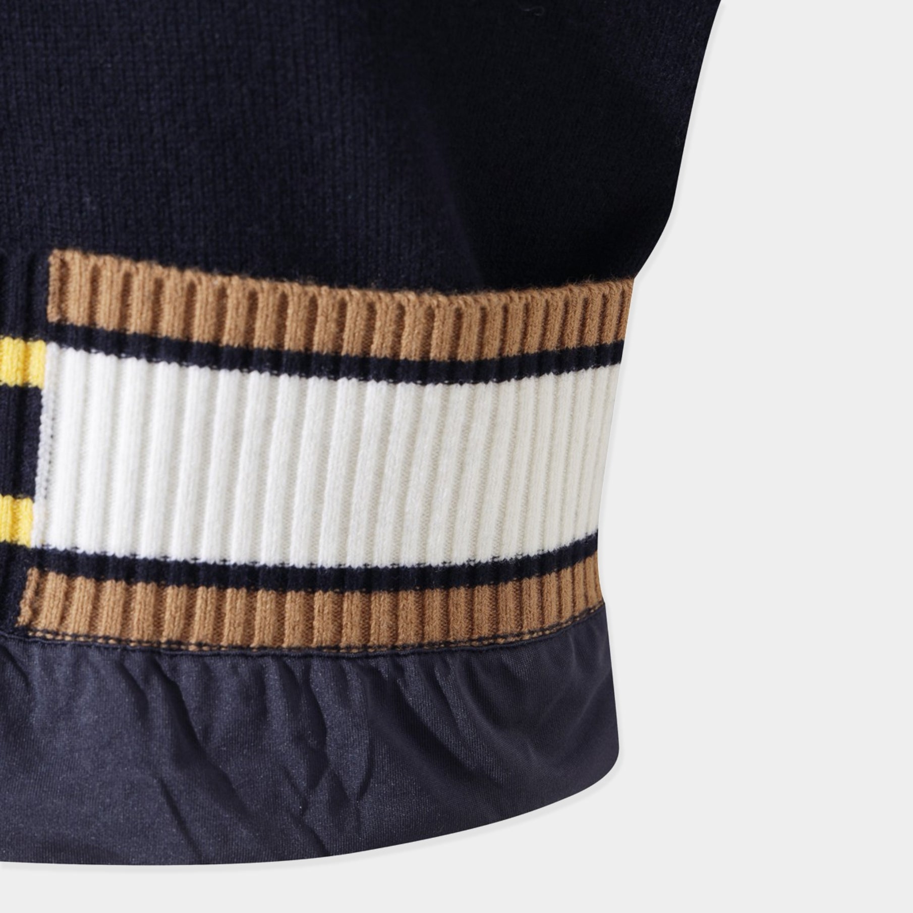 Women&#39;s Asymmetrical Rib Quarter - Zip Sweater - Navy - Erthe Golf