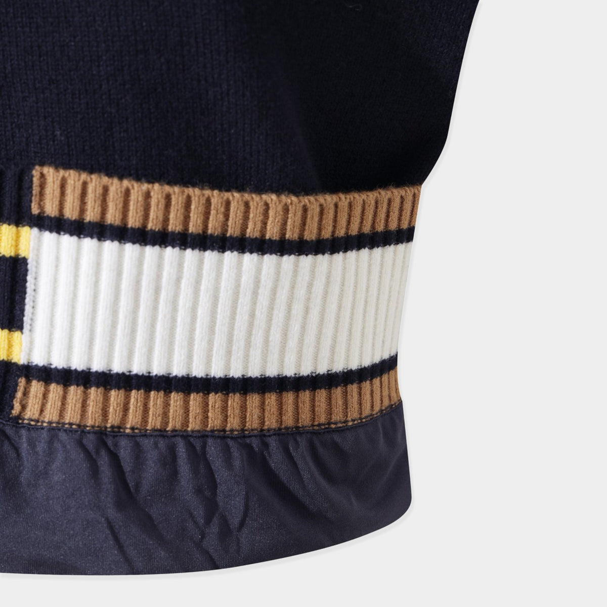 Women's Asymmetrical Rib Quarter - Zip Sweater - Navy - Erthe Golf