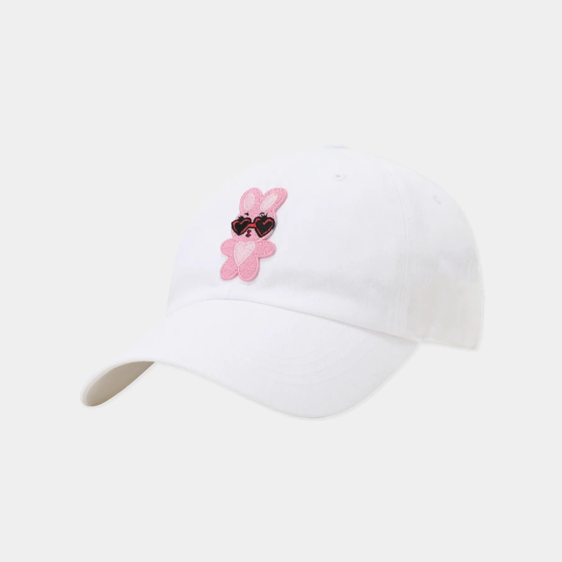 Women's Bunny Embroidered Cap - White - Erthe Golf