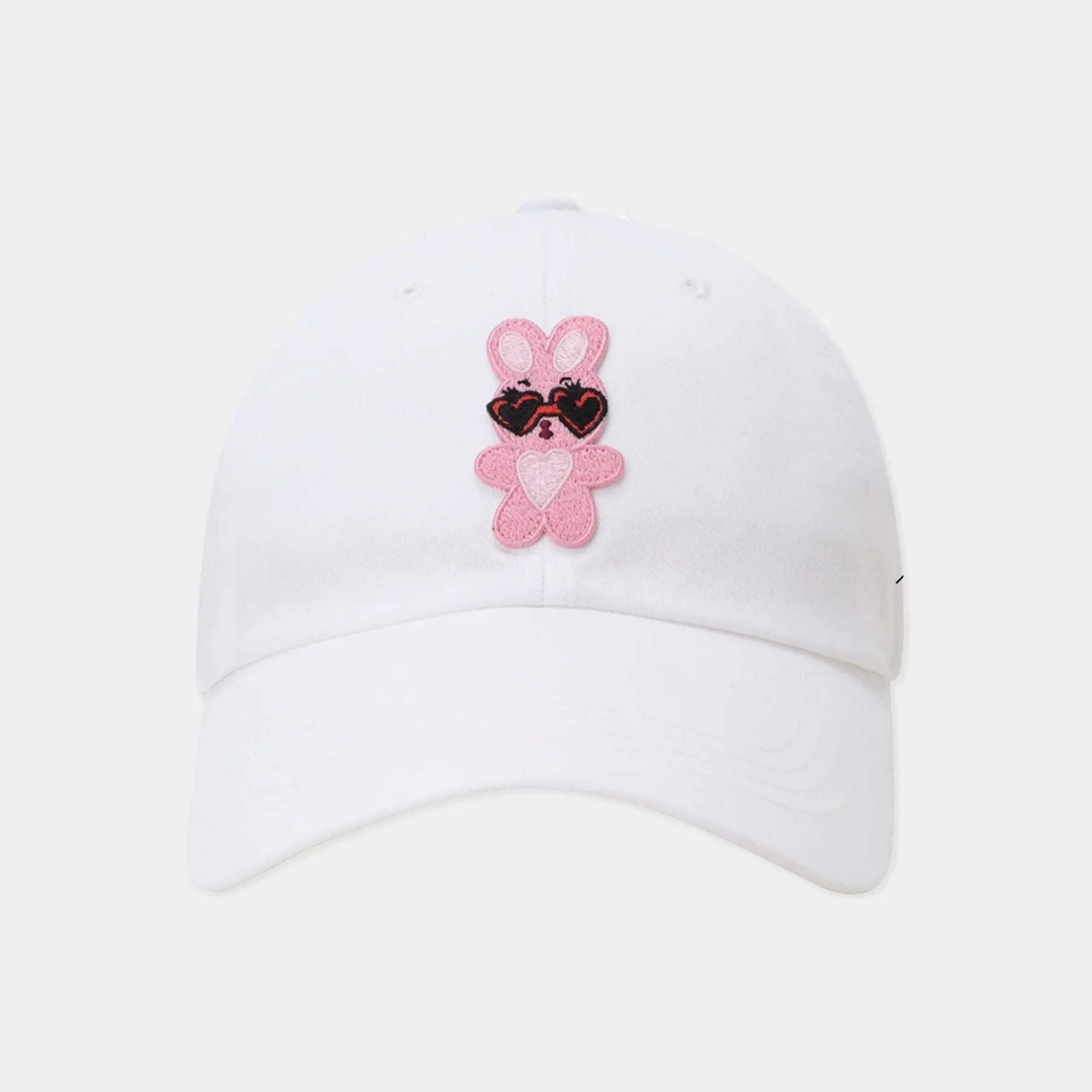 Women's Bunny Embroidered Cap - White - Erthe Golf