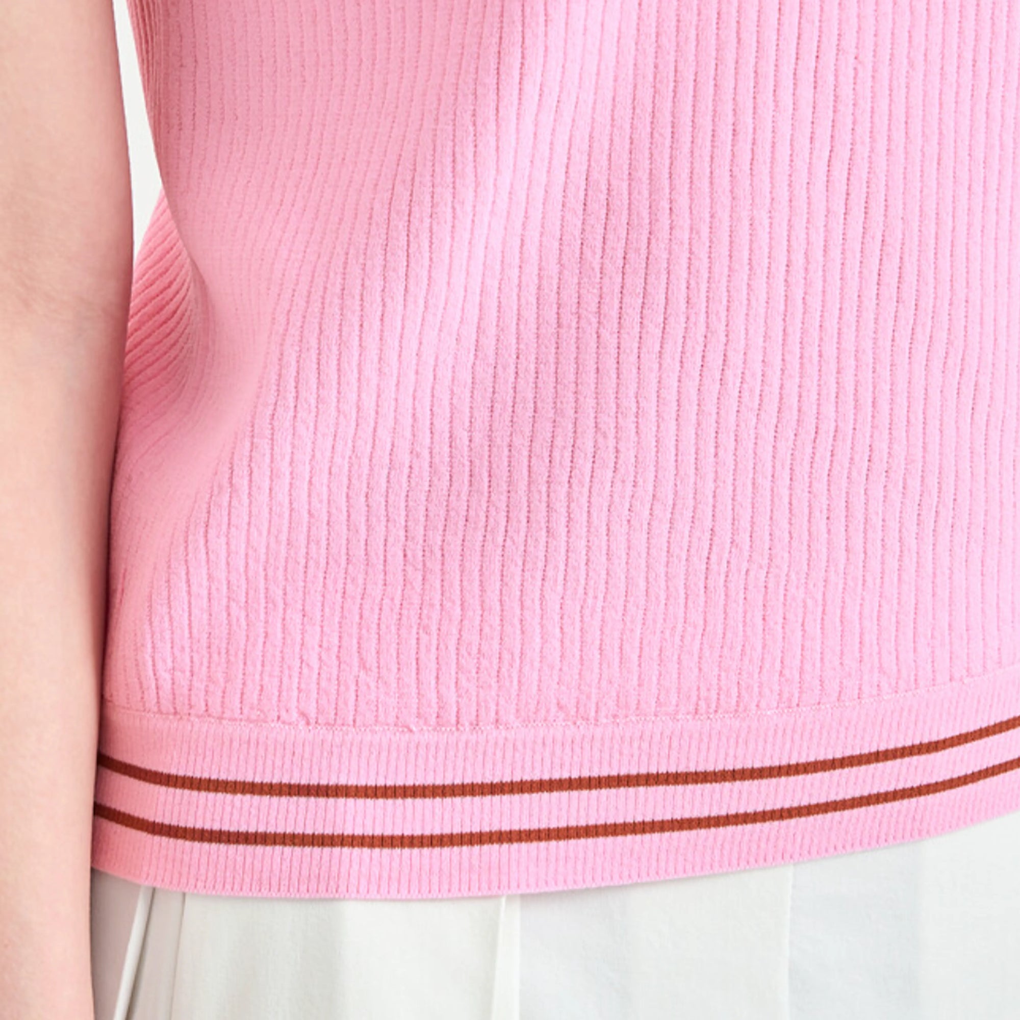 Women's Color - Line Cap - Sleeve Knit - Pink - Erthe Golf