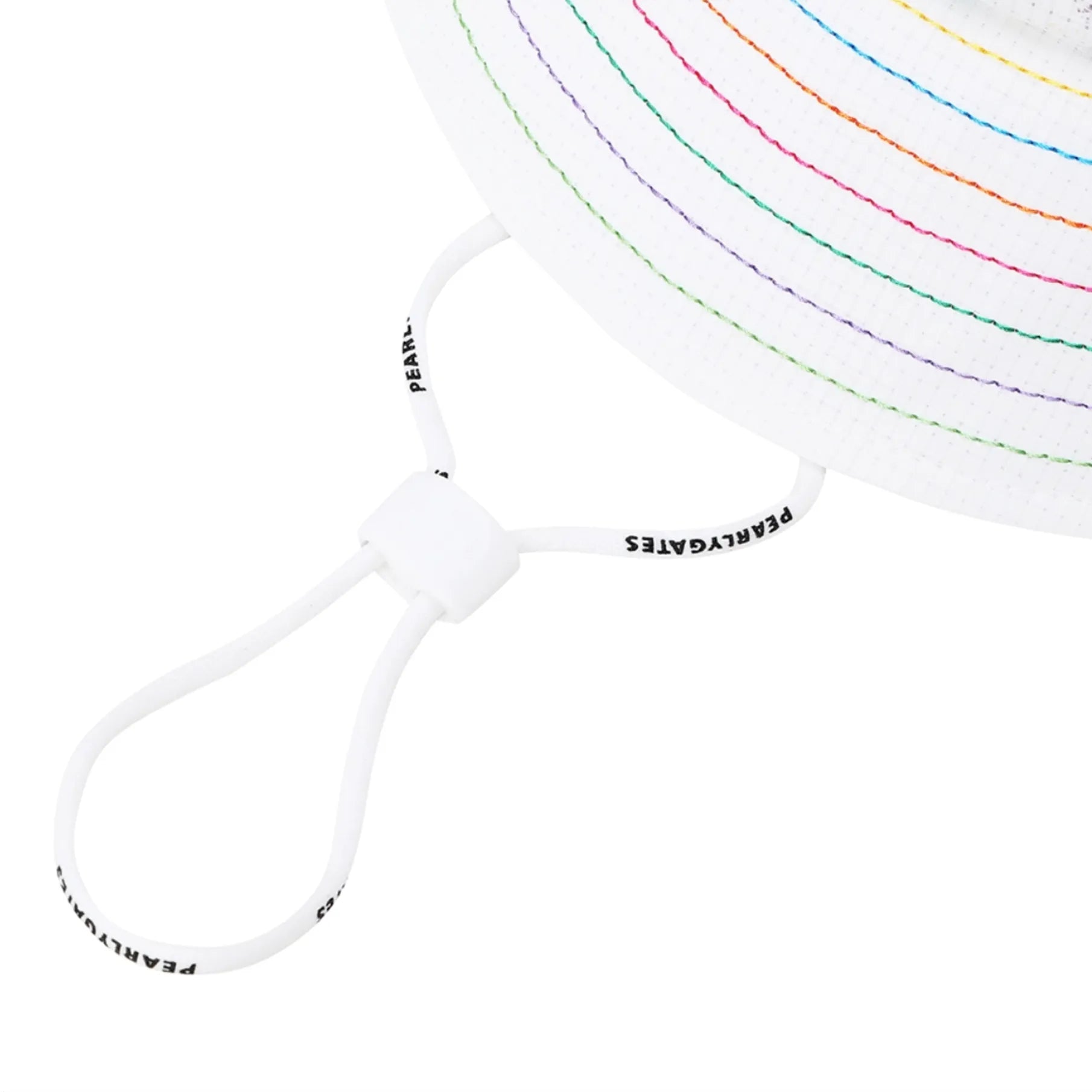 Women's Color - Stitch Bucket Hat - White - Erthe Golf