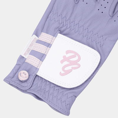 Women's Contrast - Line Golf Glove - Violet - Erthe Golf