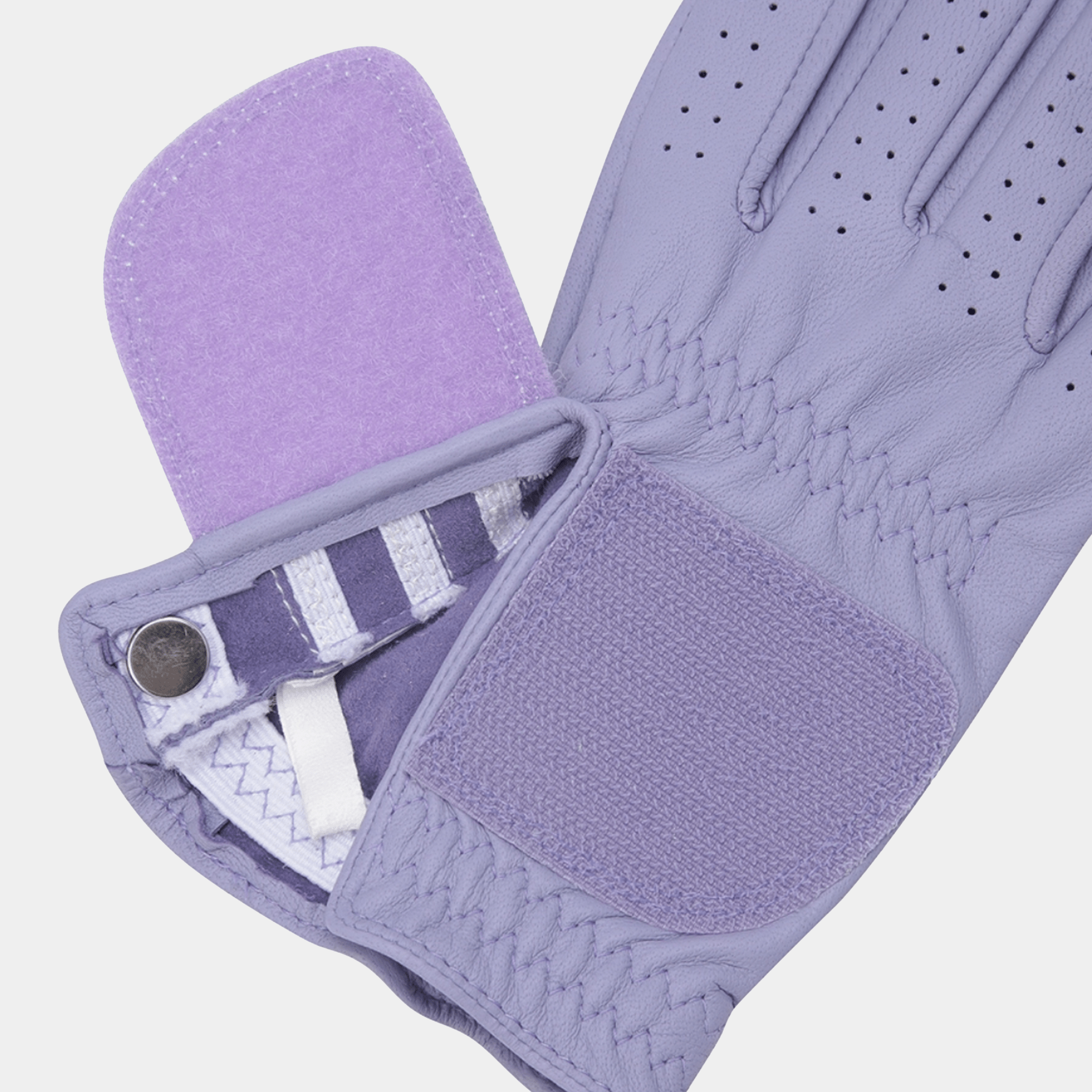Women's Contrast - Line Golf Glove - Violet - Erthe Golf