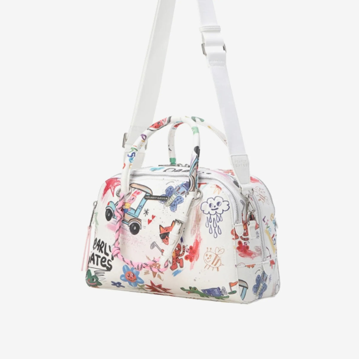 Women's Crack Art Tote Bag - White - Erthe Golf