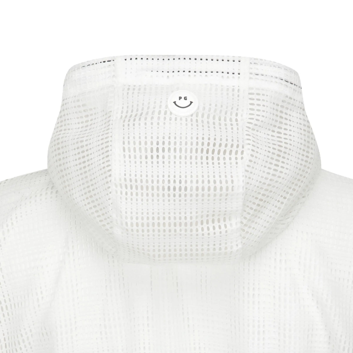 Women's Crochet Hooded Vest - White - Erthe Golf