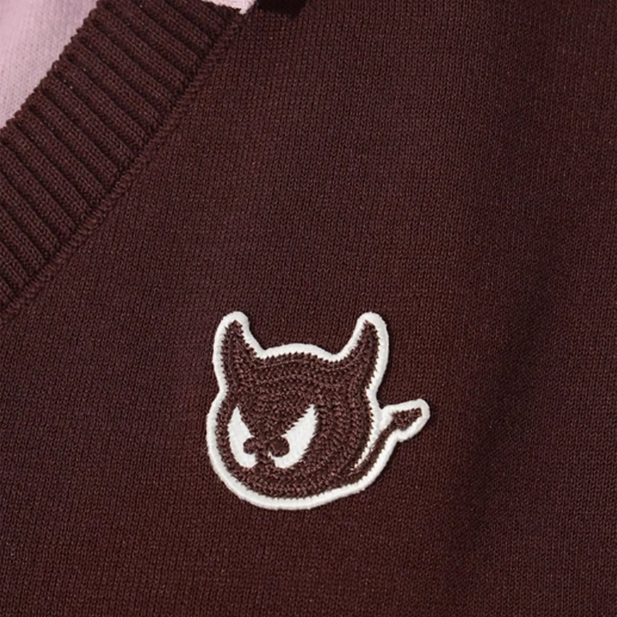 Women's Faux - Layer Knit Polo - Dark Brown - Erthe Golf