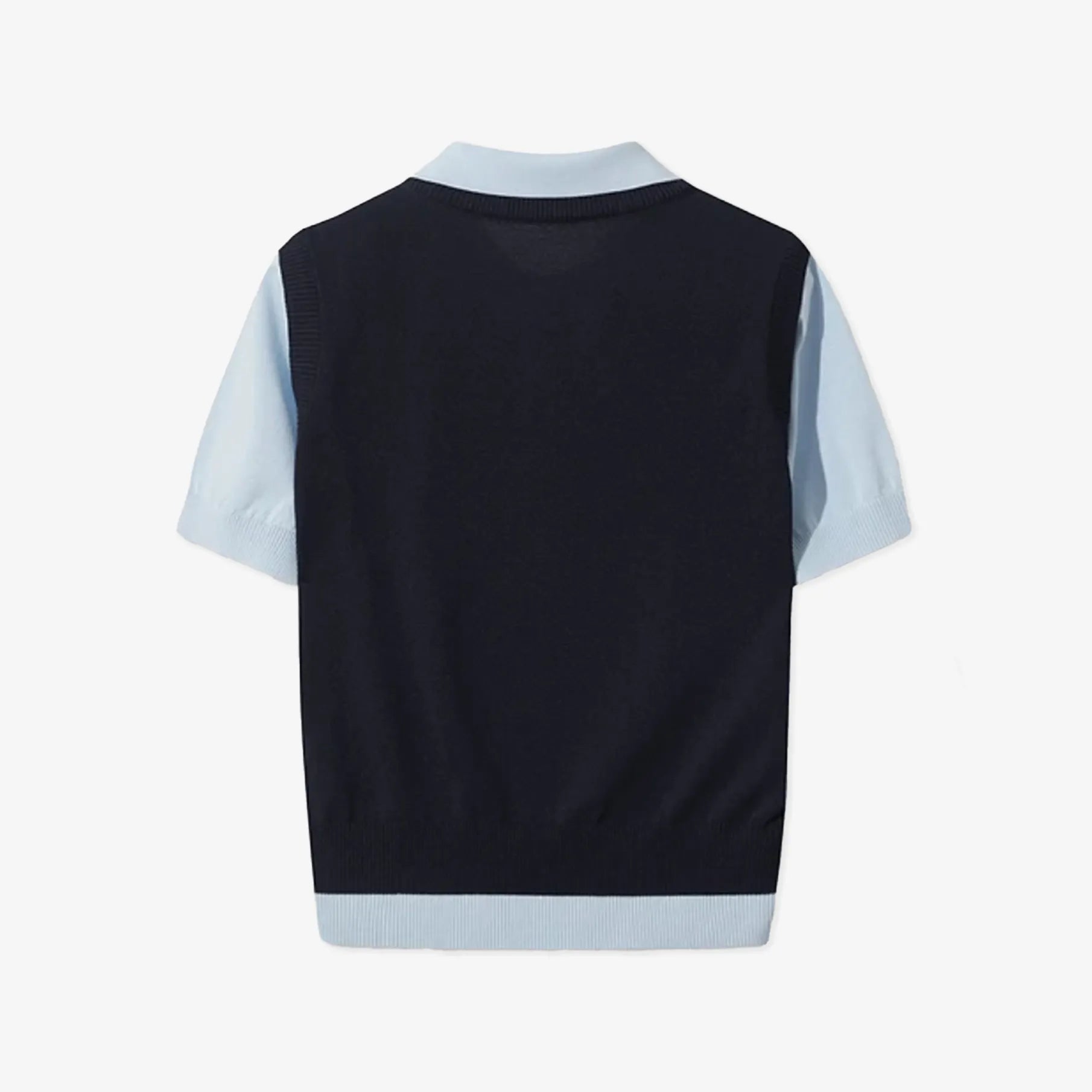 Women's Faux - Layer Knit Polo - Dark Navy - Erthe Golf