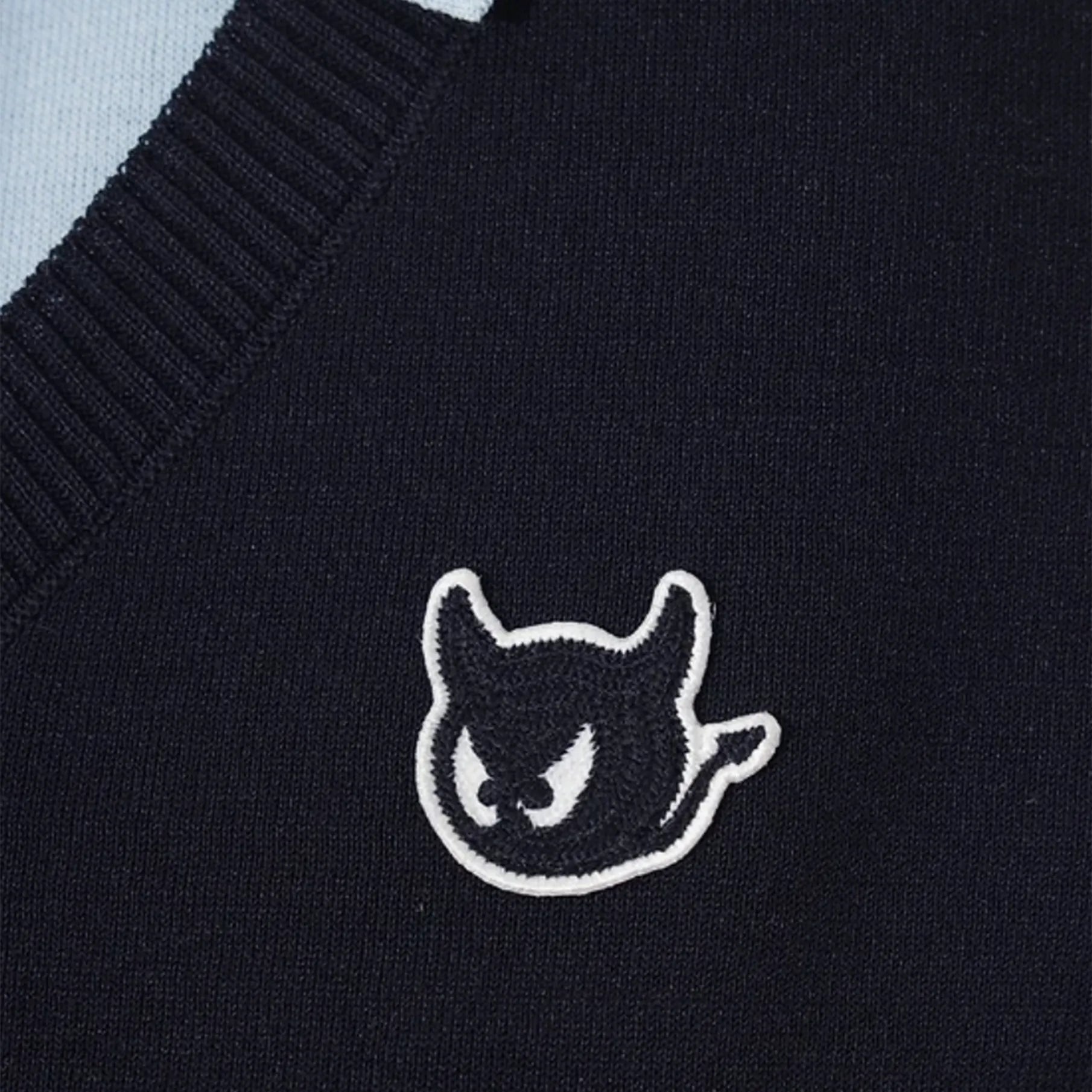Women's Faux - Layer Knit Polo - Dark Navy - Erthe Golf