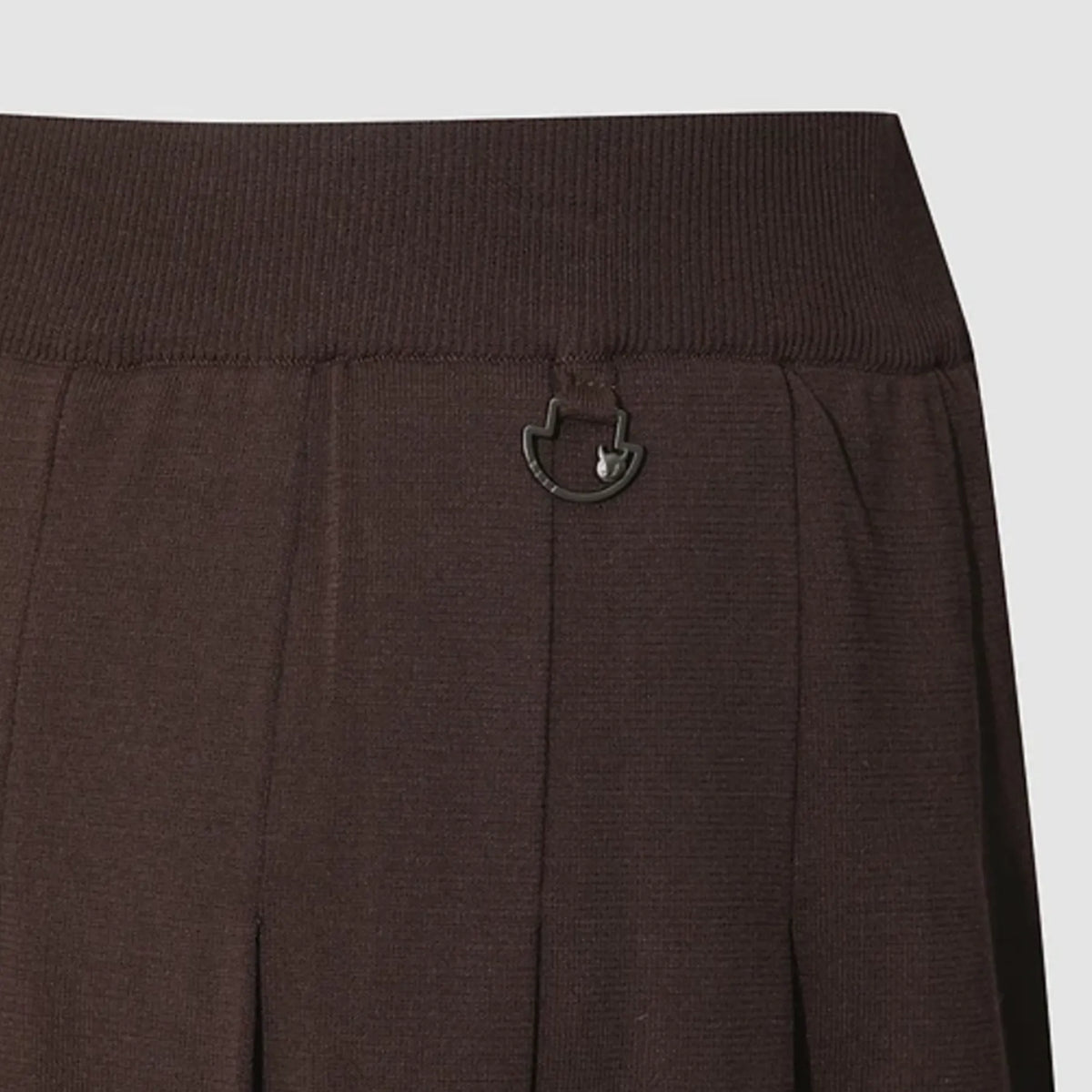 Women's Faux - Layer Pleated Knit Skirt - Dark Brown - Erthe Golf