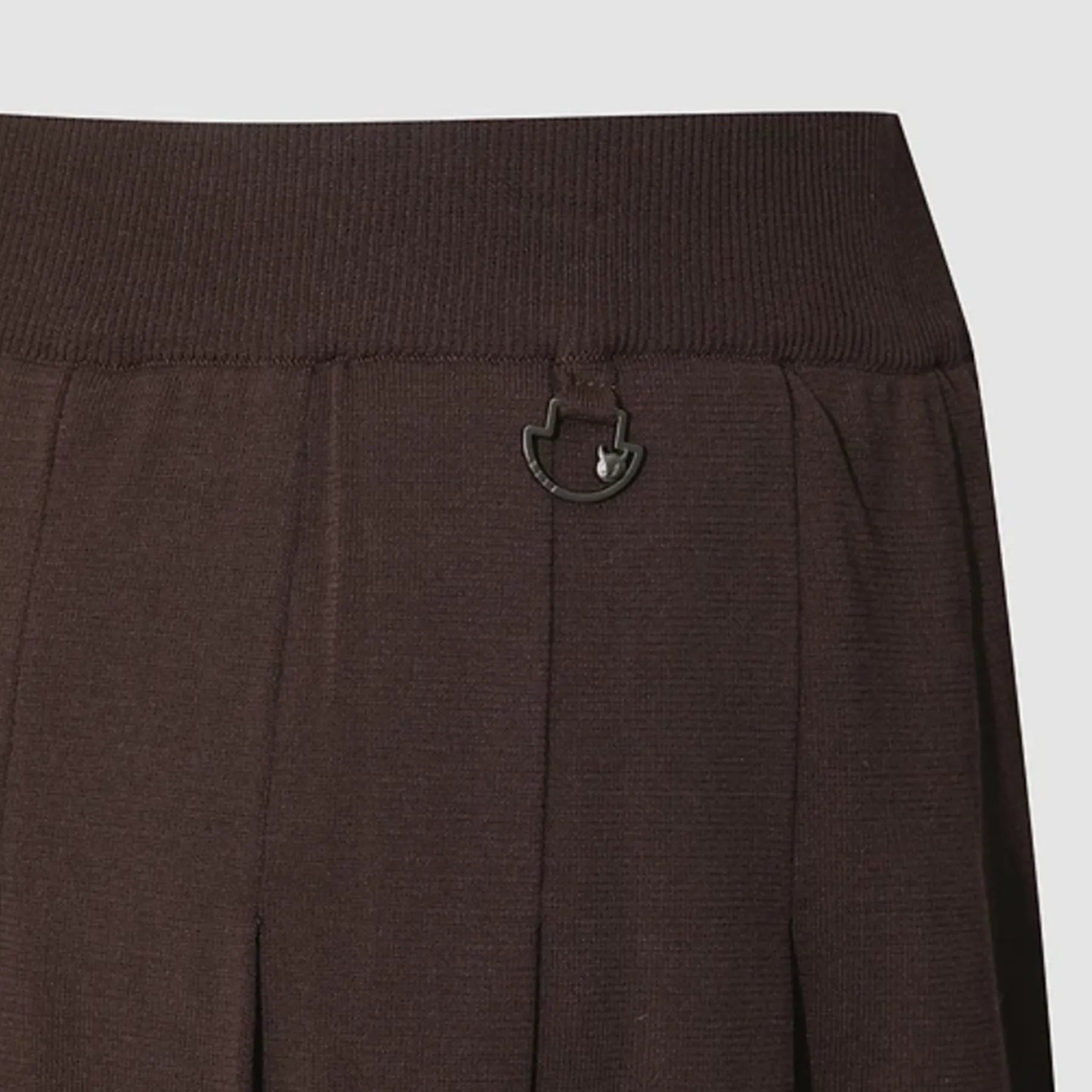 Women's Faux - Layer Pleated Knit Skirt - Dark Brown - Erthe Golf
