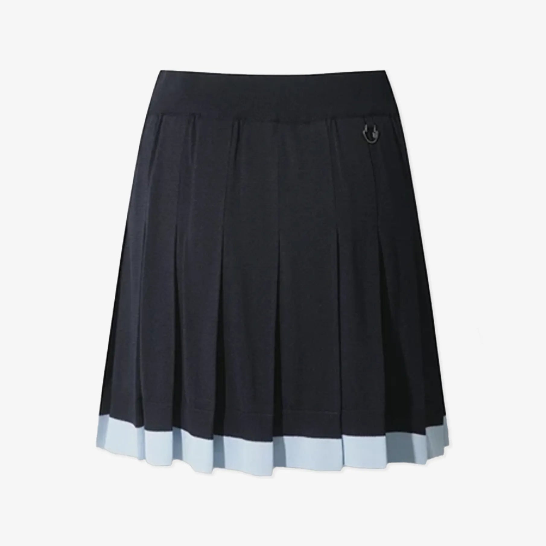 Women's Faux - Layer Pleated Knit Skirt - Dark Navy - Erthe Golf