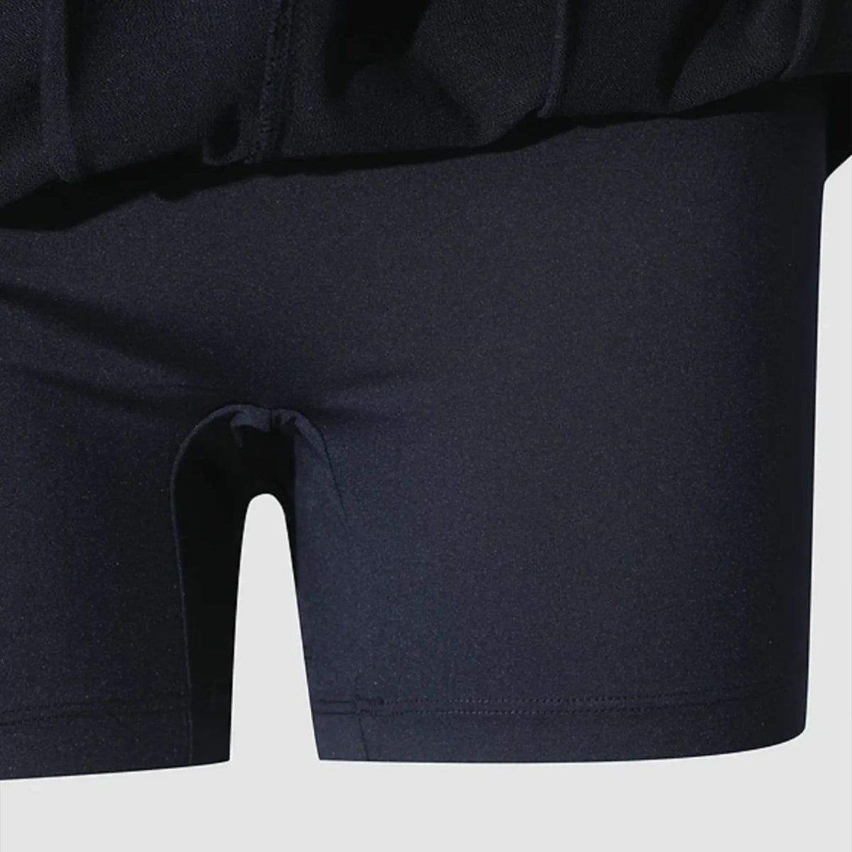 Women's Faux - Layer Pleated Knit Skirt - Dark Navy - Erthe Golf