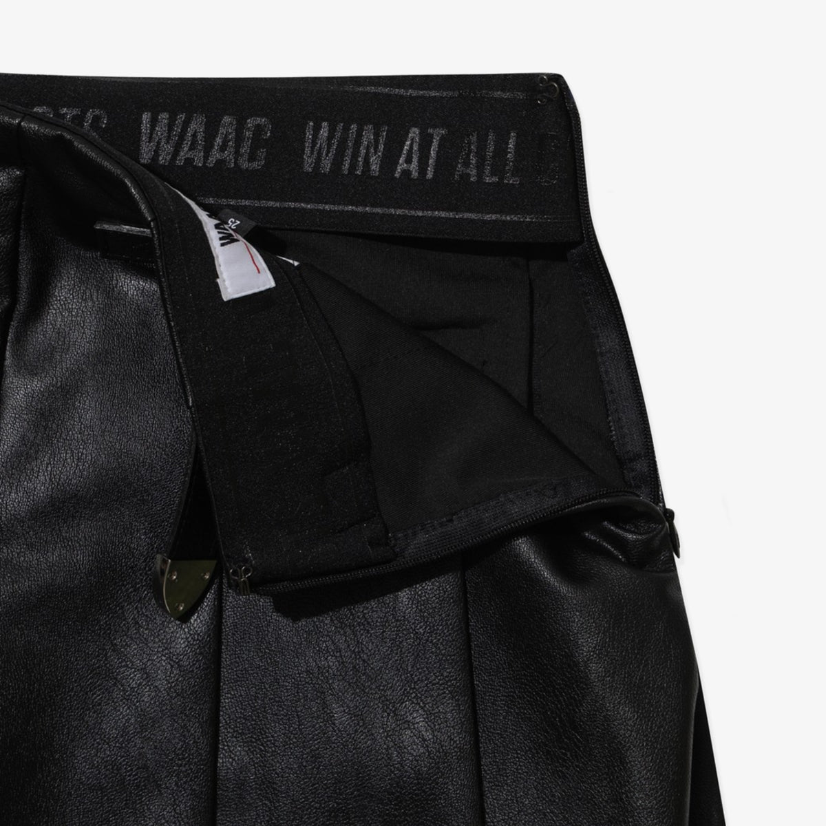 Women's Faux Leather Shorts - Black - Erthe Golf