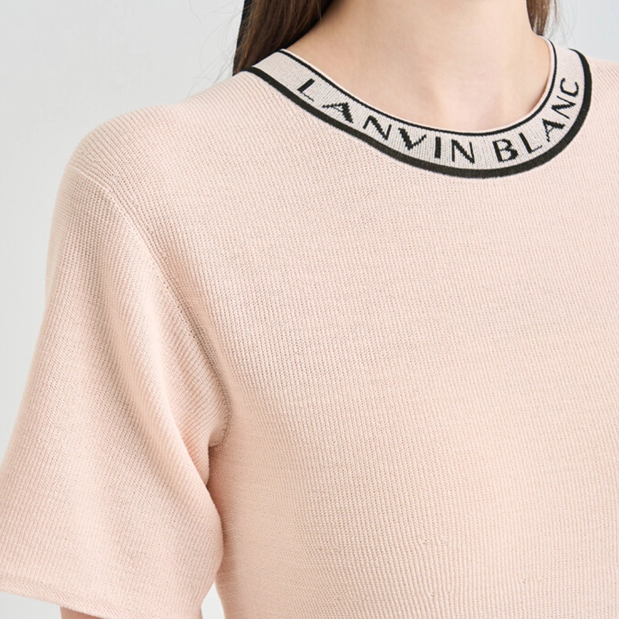 Women's Flare Knit Top - Light Pink - Erthe Golf