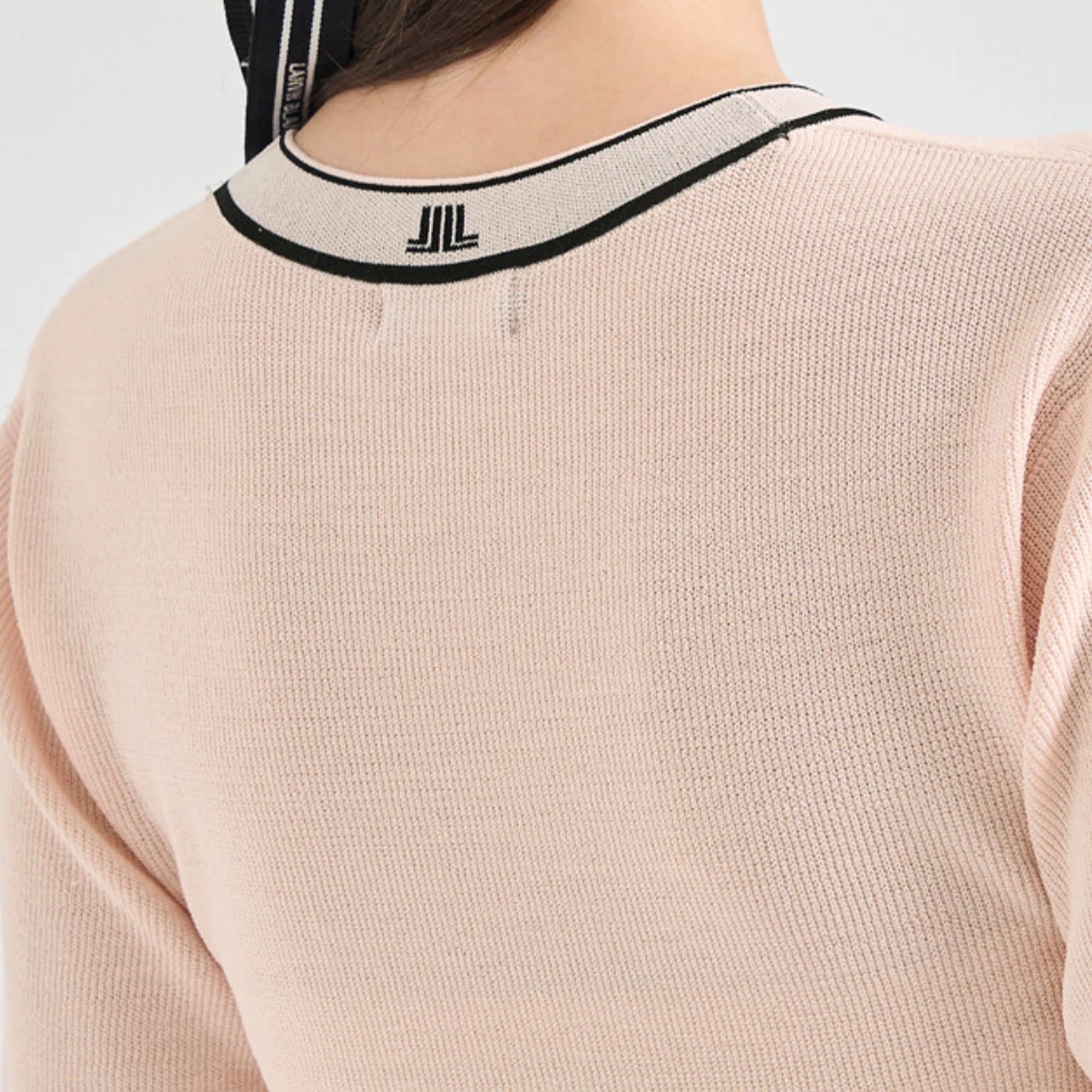 Women's Flare Knit Top - Light Pink - Erthe Golf