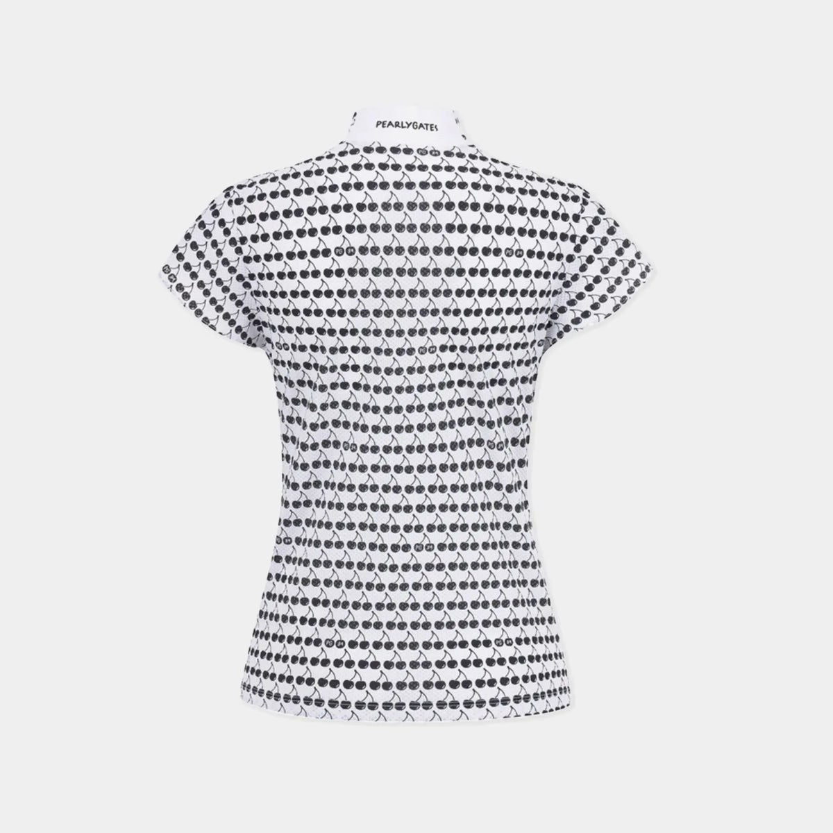 Women's Fruit Print Cap - Sleeve Top - White - Erthe Golf