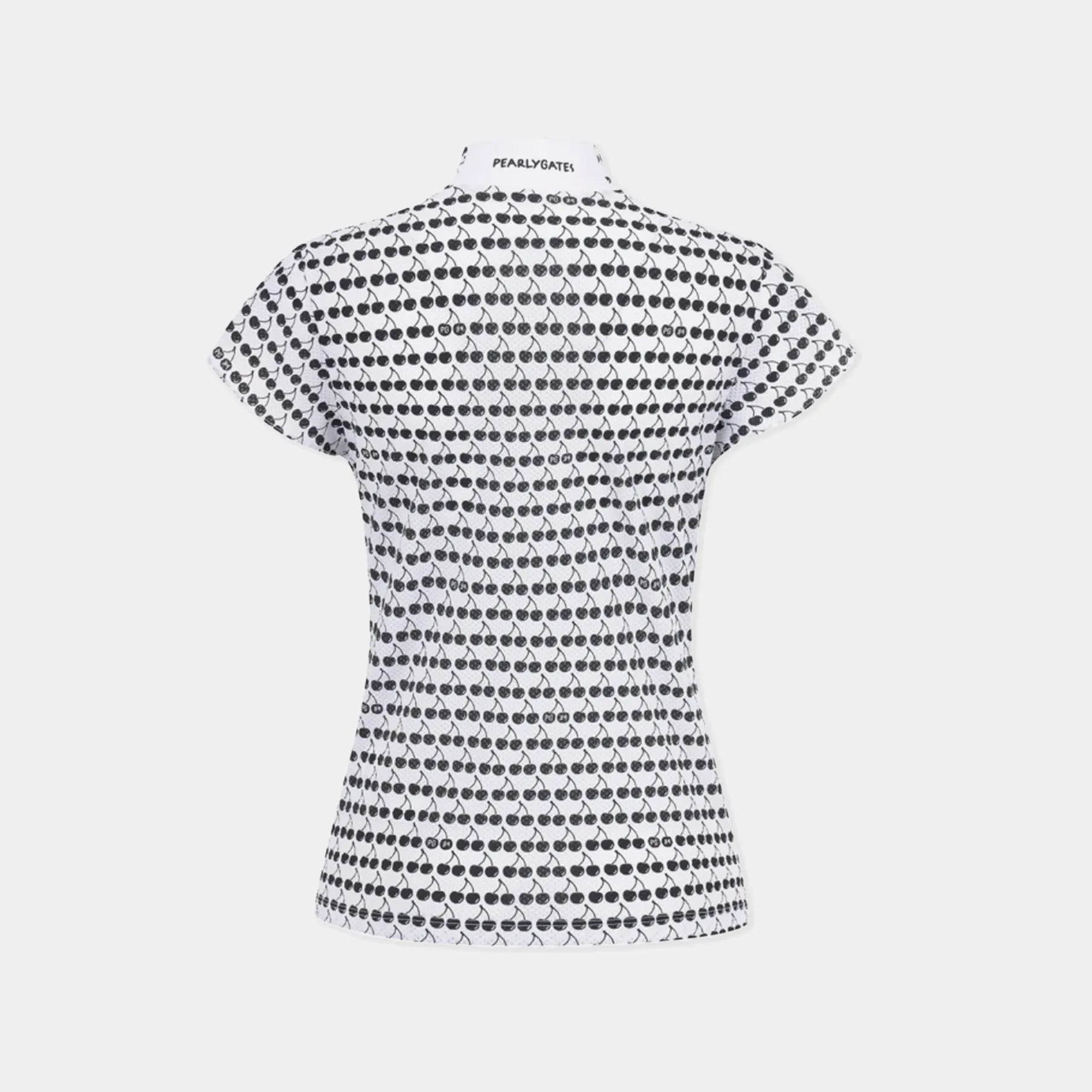 Women's Fruit Print Cap - Sleeve Top - White - Erthe Golf