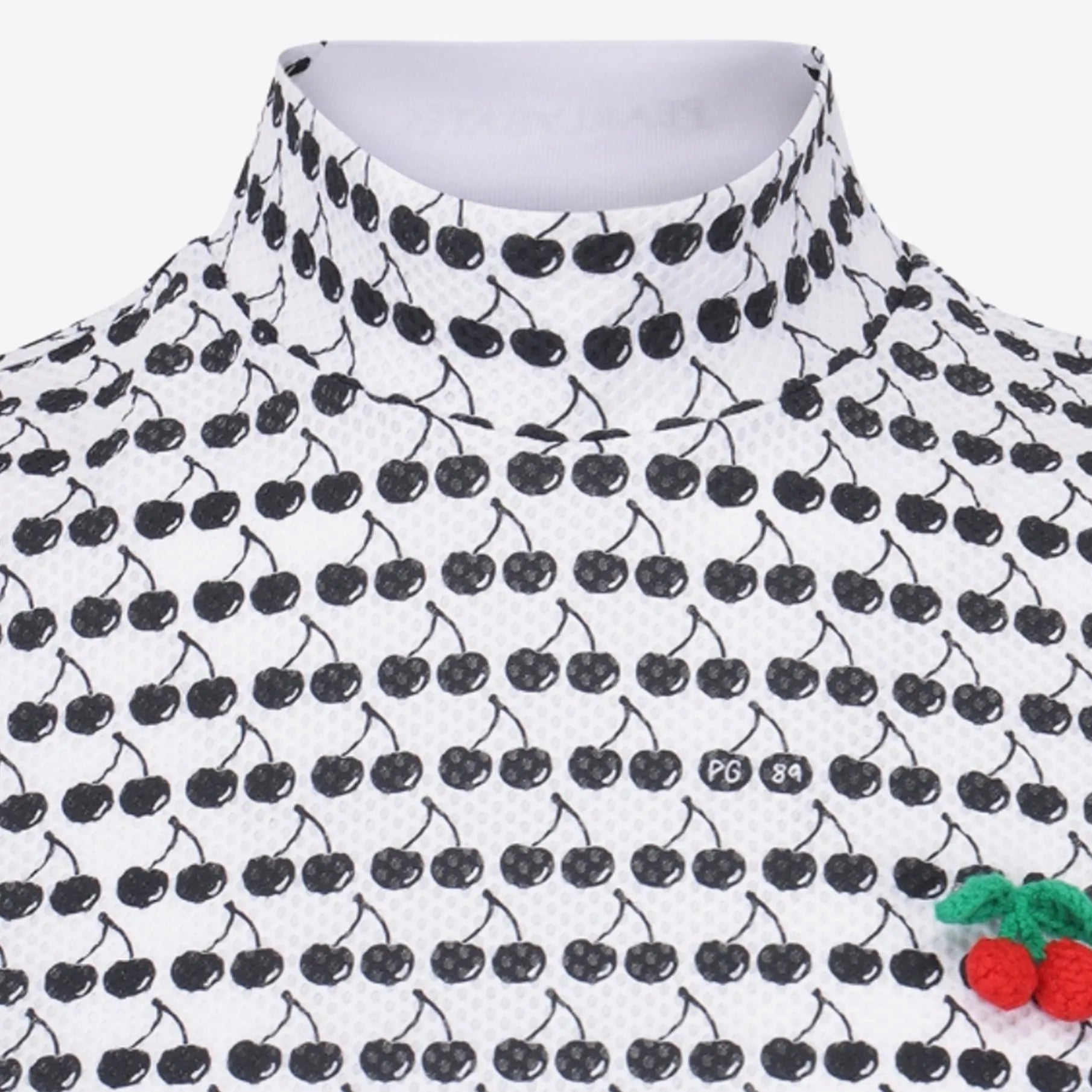 Women's Fruit Print Cap - Sleeve Top - White - Erthe Golf