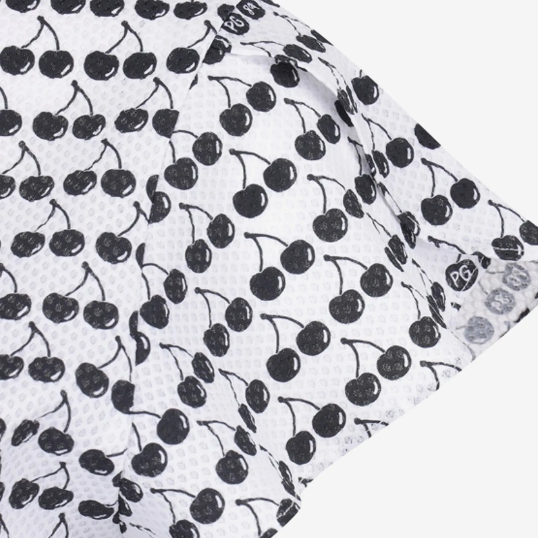 Women's Fruit Print Cap - Sleeve Top - White - Erthe Golf