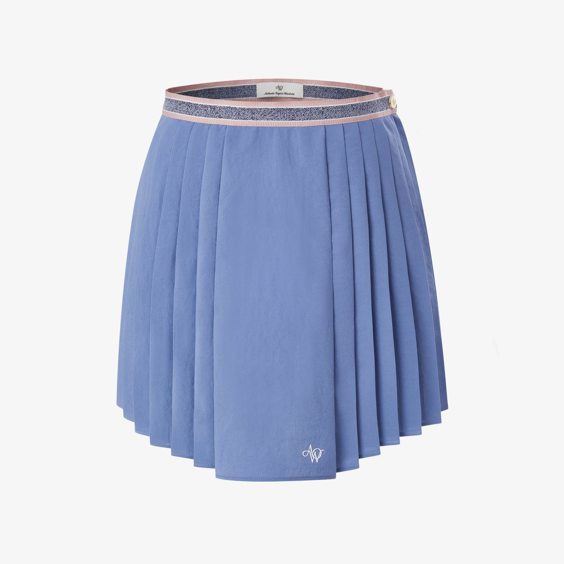 Women's Lightweight Pleated Skirt - Blue - Erthe Golf