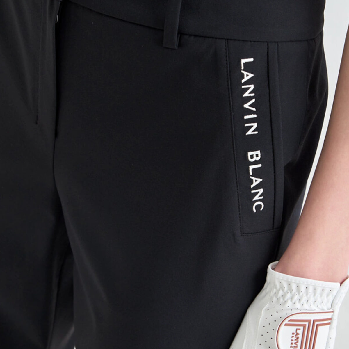 Women's Jacquard - Banded Pants - Black - Erthe Golf