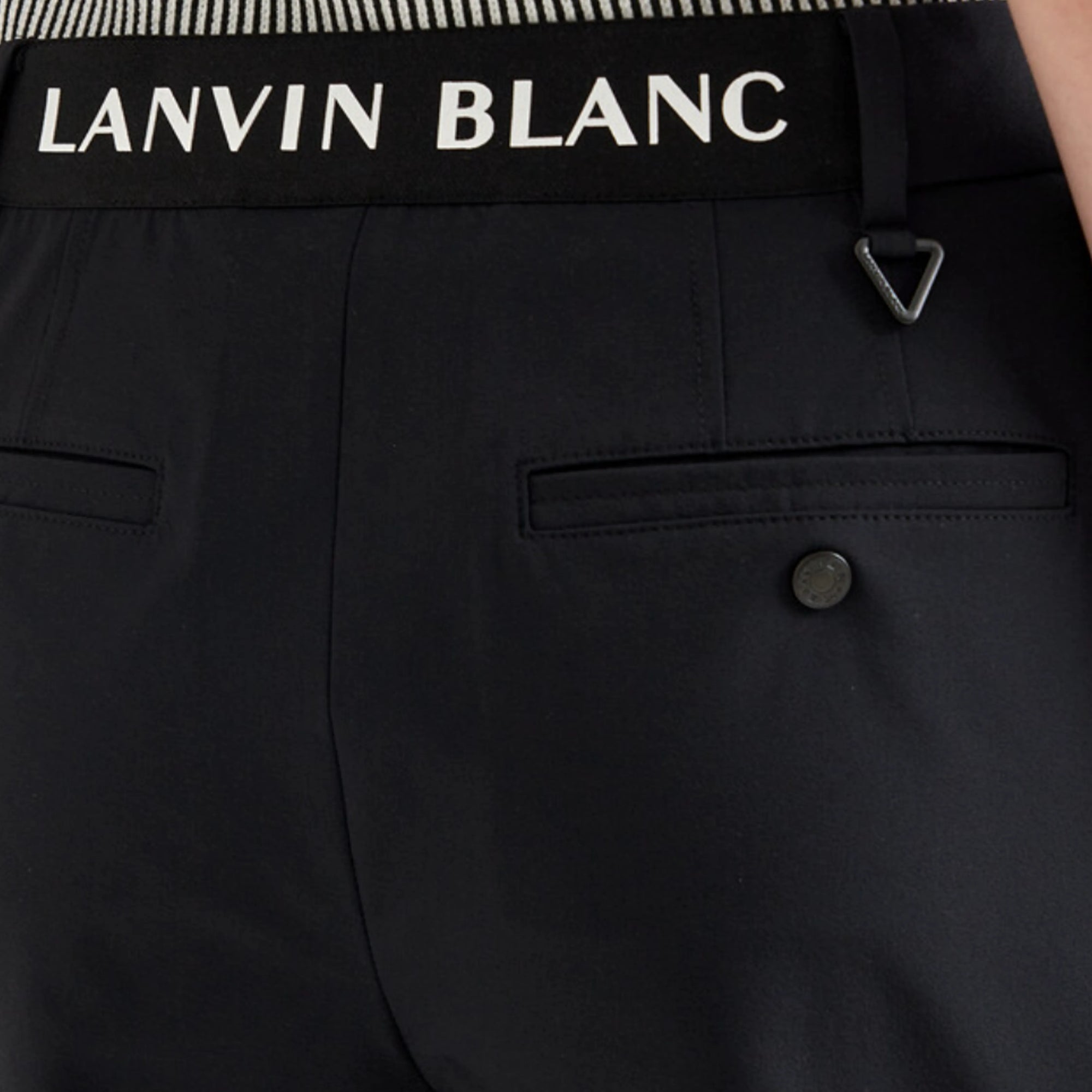 Women's Jacquard - Banded Pants - Black - Erthe Golf