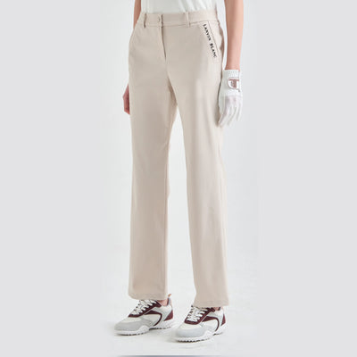 Women's Jacquard - Banded Pants - Greige - Erthe Golf