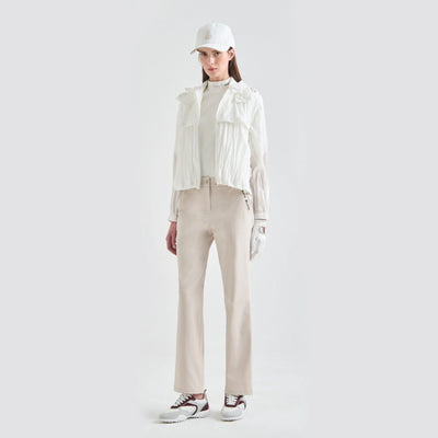 Women's Jacquard - Banded Pants - Greige - Erthe Golf