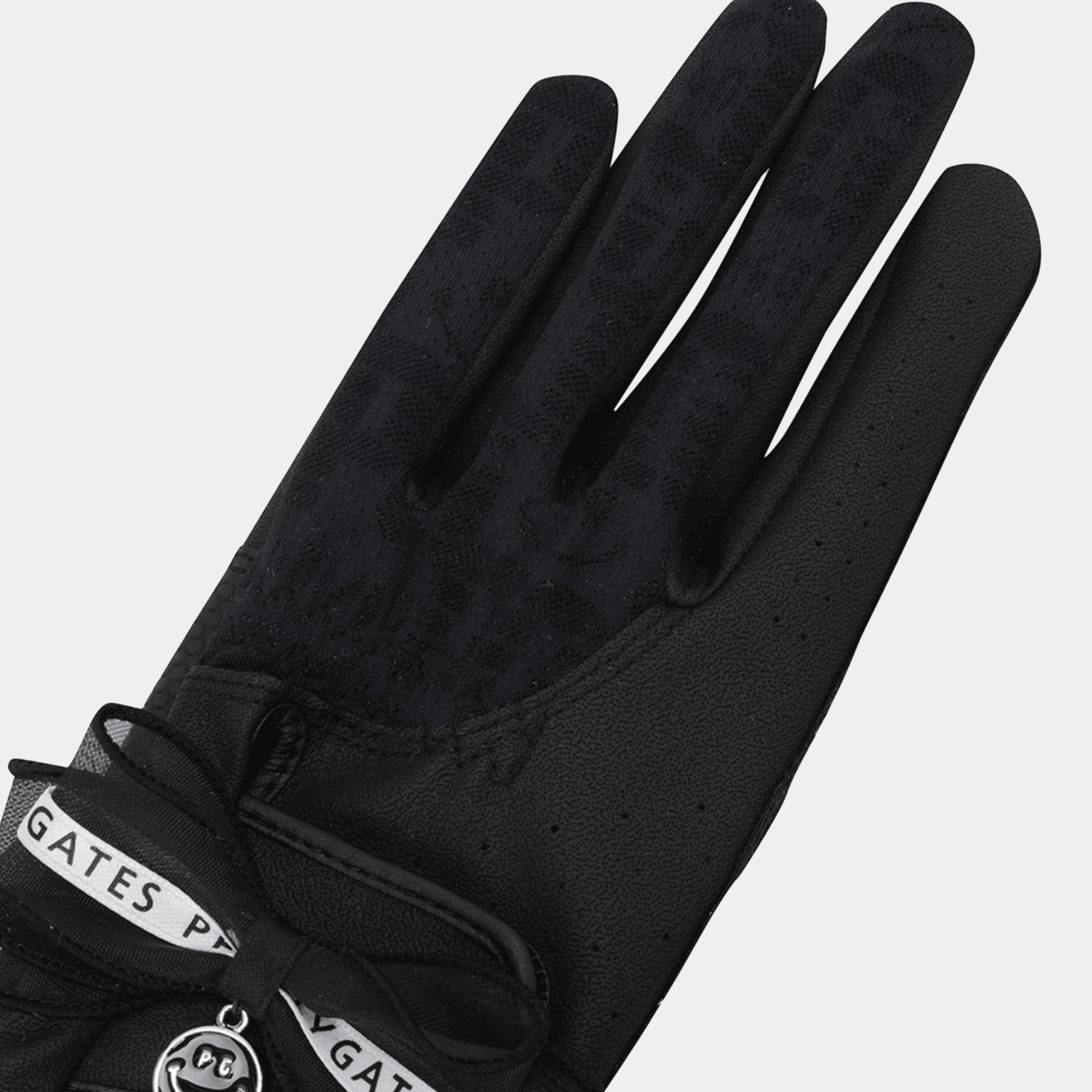 Women's Mesh Ribbon Golf Glove - Black - Erthe Golf