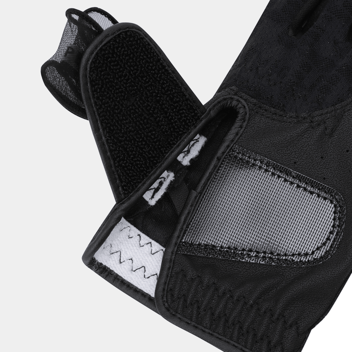 Women's Mesh Ribbon Golf Glove - Black - Erthe Golf