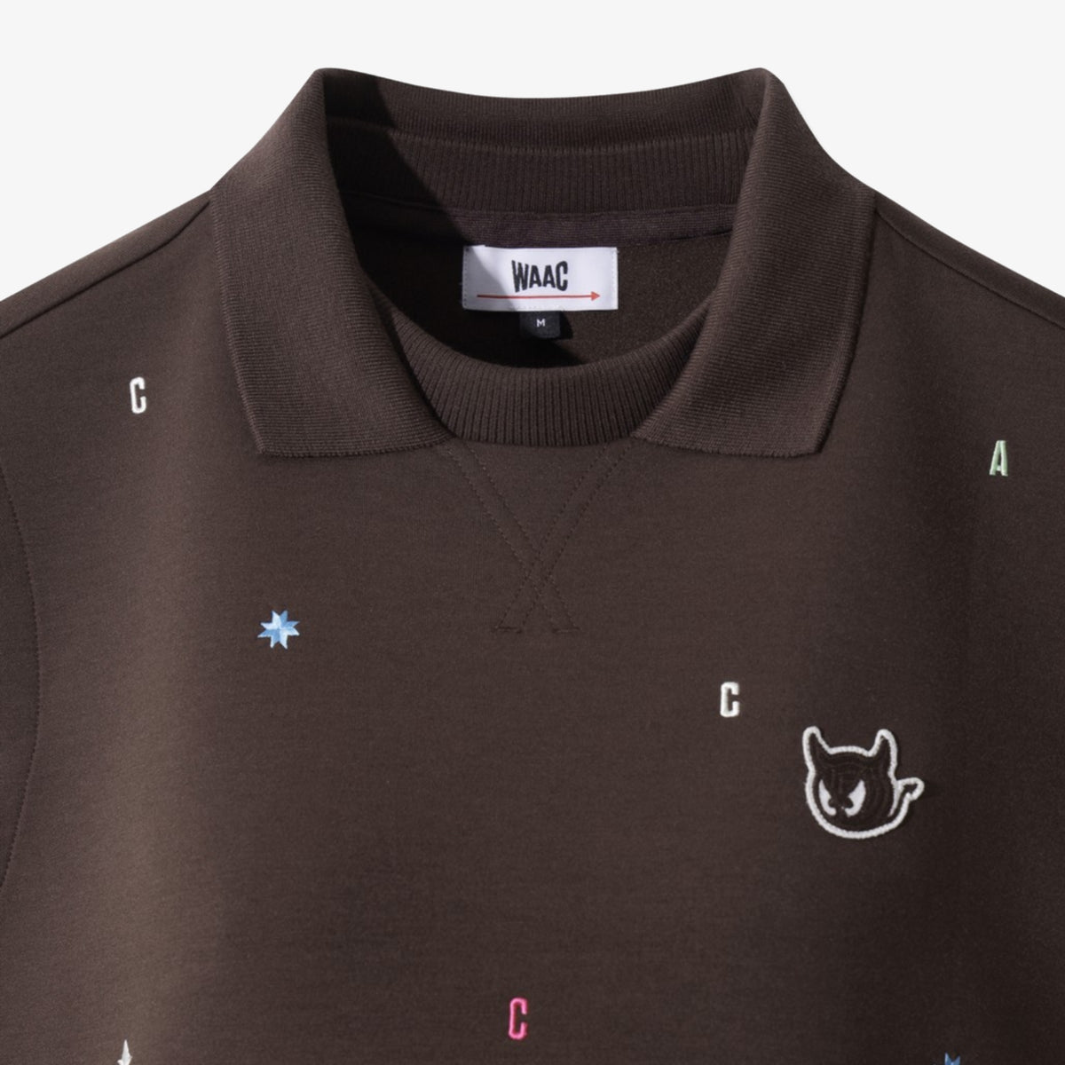 Women's Multicolor Embroidery Vest - Brown - Erthe Golf