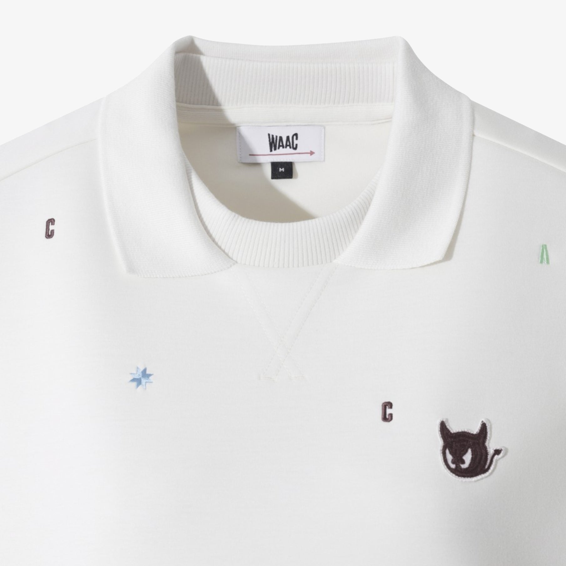 Women's Multicolor Embroidery Vest - Ivory - Erthe Golf