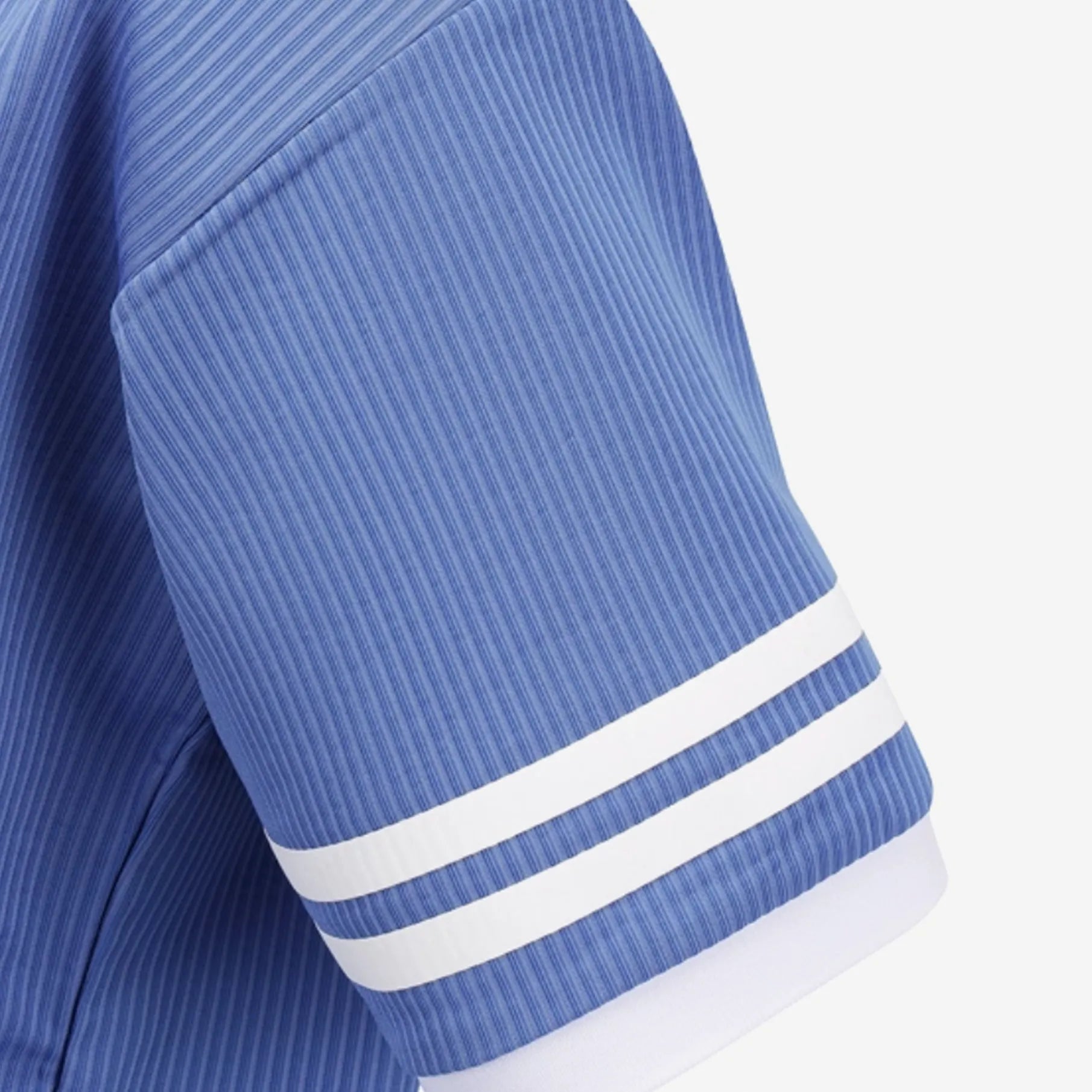 Women's Open Collar Textured Polo - Blue - Erthe Golf