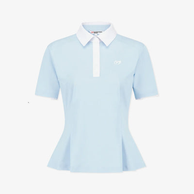 Women's Peplum Polo - Blue - Erthe Golf