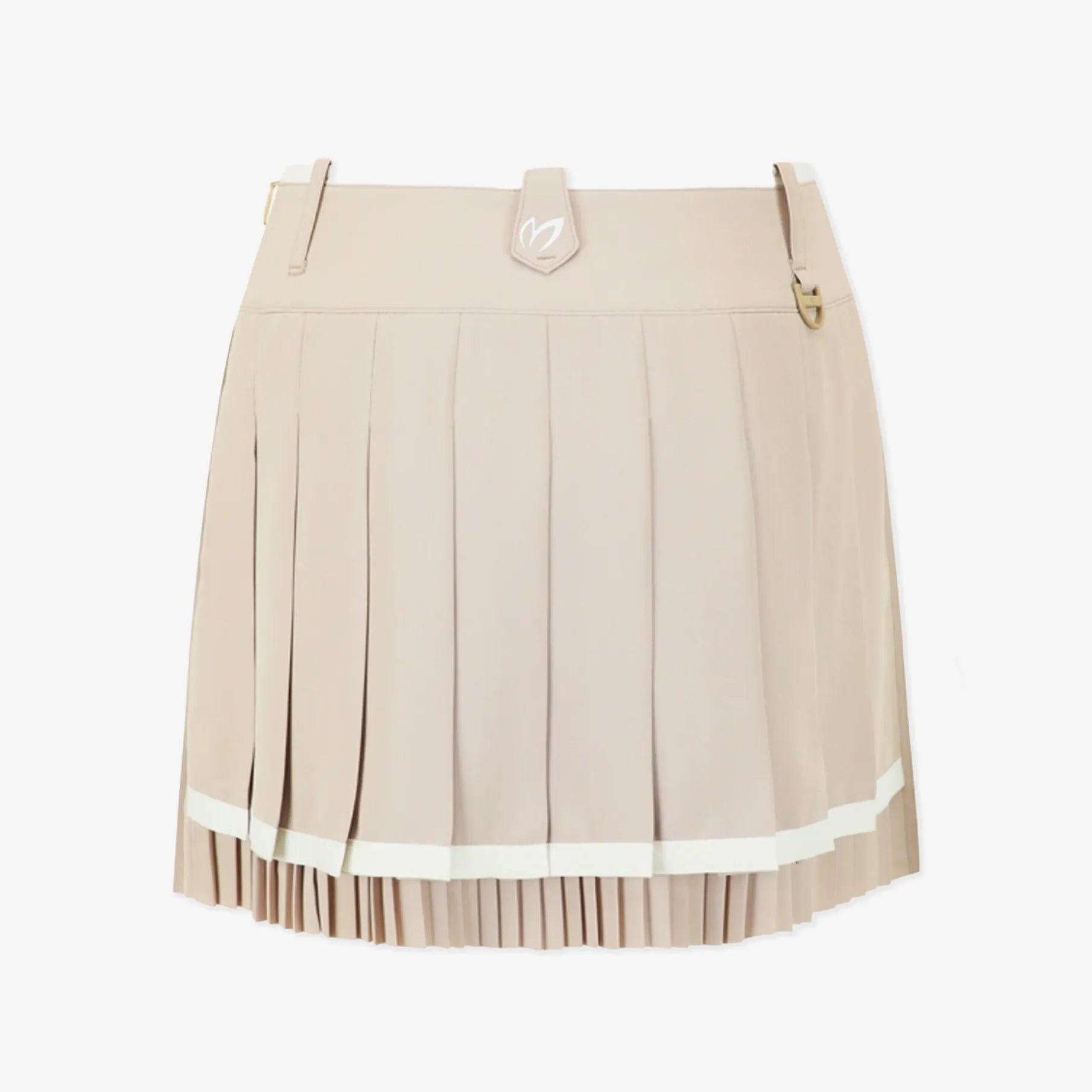 Women's Pleated Culotte Skirt - Beige - Erthe Golf