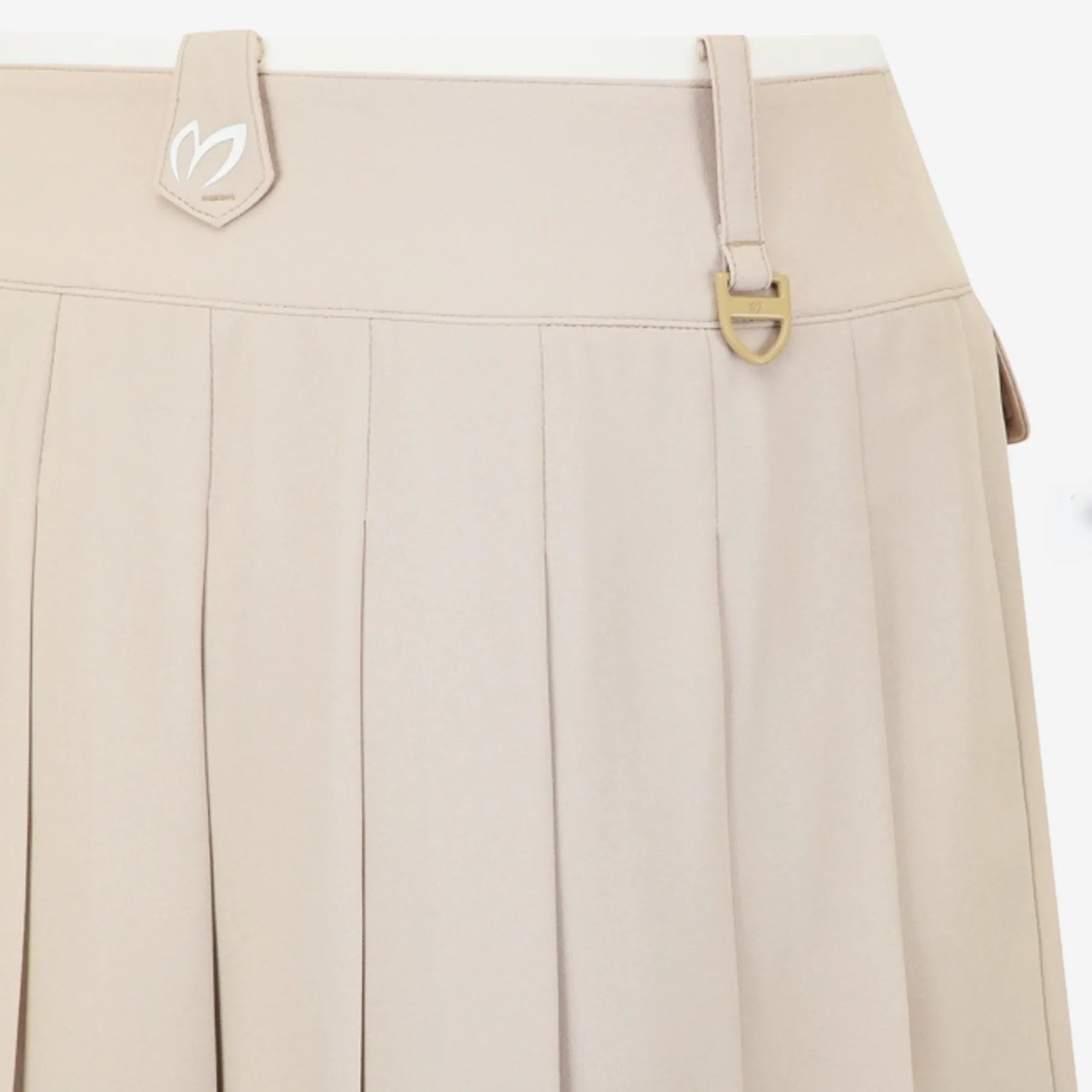 Women's Pleated Culotte Skirt - Beige - Erthe Golf